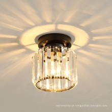 Plafon LED de alta qualidade para decoração de casa, vidro, ferro, cristal, teto LED